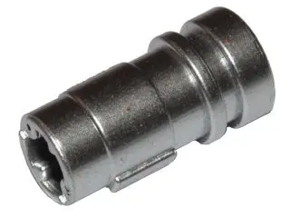 Metallic Silver Large Figure Weapon, Lightsaber Hilt Half 2L with Axle Hole