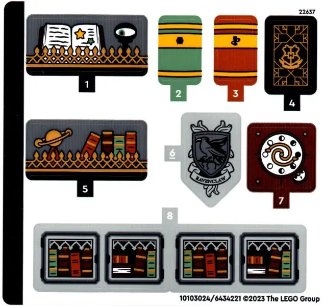 Sticker Sheet for Set 76411 - (10103024/6434221)