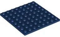 Dark Blue Plate 8 x 8
