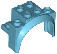 Medium Azure Vehicle, Mudguard 4 x 2 1/2 x 2 1/3 with Arch Round