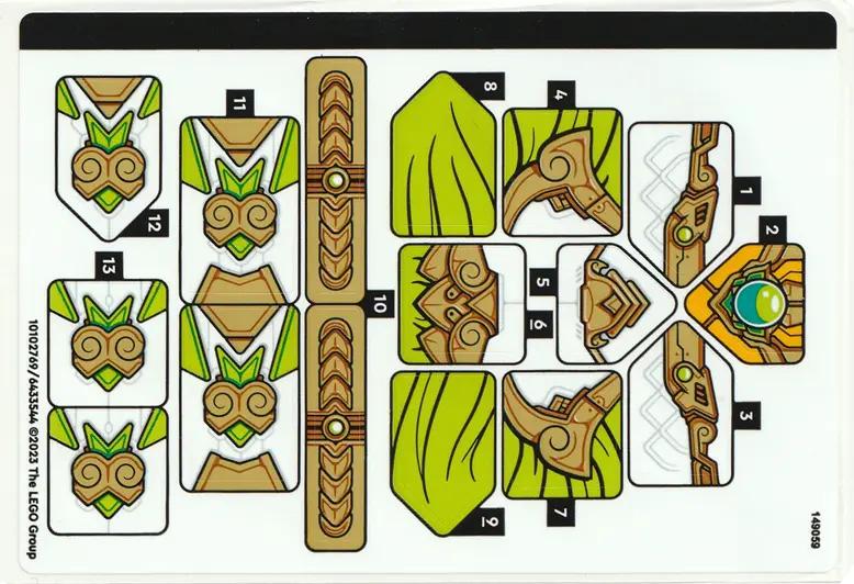 Sticker Sheet for Set 80047 - (10102769/6433544)