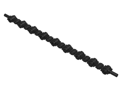 Black Hero Factory Weapon, Ammo Belt 19L with Bar Ends - Flexible Rubber