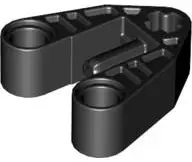 Black Technic, Axle and Pin Connector 3 x 3 with Axle, 2 Pin Holes and Axle Hole