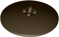 Dark Brown Dish 8 x 8 Inverted (Radar) - Solid Studs