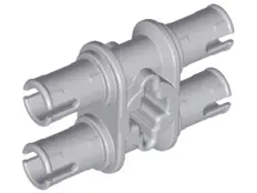 Light Bluish Gray Technic, Pin Double with Axle Hole