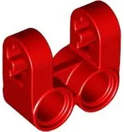 Red Technic, Axle and Pin Connector Perpendicular Double Split