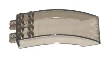 Trans-Brown Windscreen 8 x 4 x 2 Curved with Locking Dual 2 Fingers