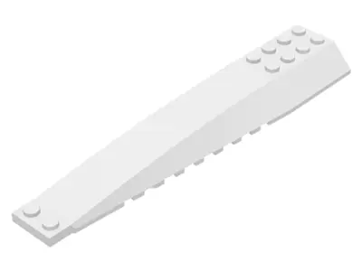 White Wedge 16 x 4 Triple Curved with Reinforcements