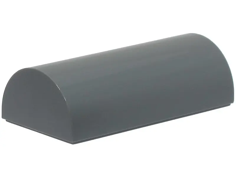 Dark Bluish Gray Slope, Curved 2 x 4 Double with Groove