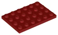 Dark Red Plate 4 x 6