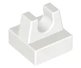 White Tile, Modified 1 x 1 with Clip