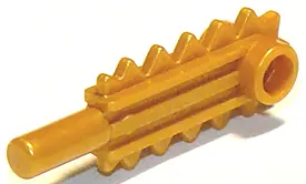 Pearl Gold Minifigure, Utensil Tool Chainsaw Blade