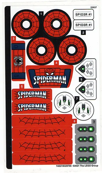 Sticker Sheet for Set 76174 - (74527/6329786)