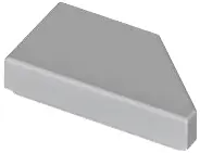 Bluish Gray Tile, Modified 1 x 2 Wedge Left