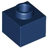 Blue Brick, Modified 1 x 1 x 2/3 with Open Stud