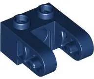 Blue Technic, Brick 1 x 2 with Hole and Dual Liftarm Extensions