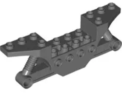 Dark Bluish Gray Vehicle, Base 2 x 10 with 4 Pin Holes (Quad Bike Half)