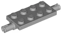 Light Bluish Gray Plate, Modified 2 x 4 with Pins and Thin Angled Supports