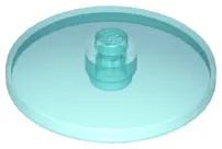 Trans-Light Blue Dish 4 x 4 Inverted (Radar) with Solid Stud