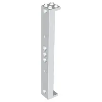 White Support 2 x 2 x 13 with 5 Pin Holes