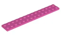Dark Pink Plate 2 x 14
