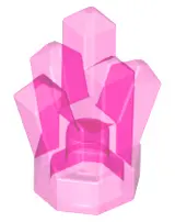 Trans-Dark Pink Rock 1 x 1 Crystal 5 Point