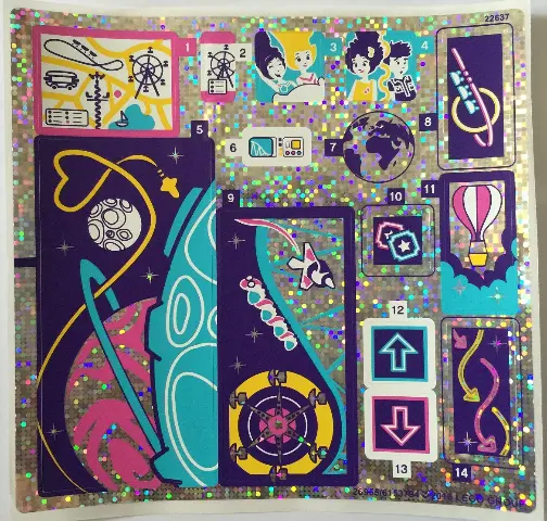 Sticker Sheet for Set 41130, Holographic Mirrored - (26955/6153794)