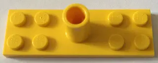Yellow Plate, Modified 2 x 6 with Pole Holder Pin
