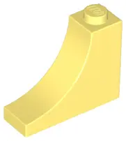 Bright Light Yellow Arch 1 x 3 x 2 Inverted