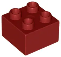 Dark Red Duplo, Brick 2 x 2