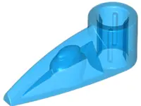 Trans-Dark Blue Bionicle 1 x 3 Tooth with Axle Hole (Bohrok Eye)
