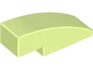 Yellowish Green Slope, Curved 3 x 1