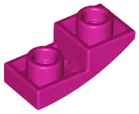 Magenta Slope, Curved 2 x 1 x 2/3 Inverted
