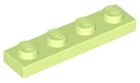 Yellowish Green Plate 1 x 4