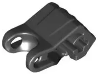 Black Hero Factory Fist with Axle Hole - 4 Fingers