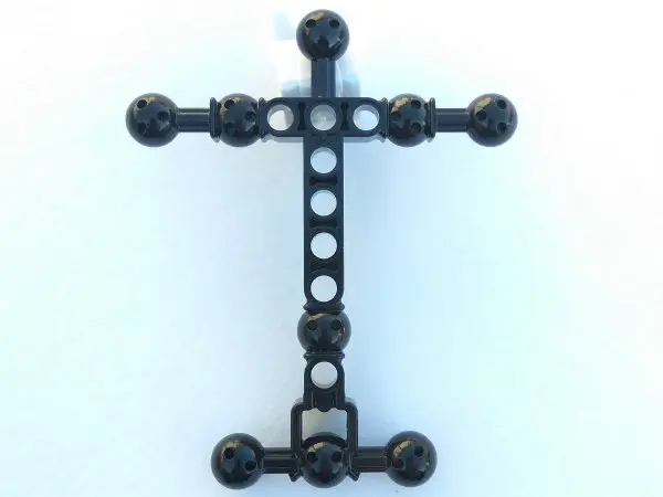 Black Hero Factory Torso, Large with 9 Ball Joint