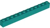 Dark Turquoise Brick 1 x 12