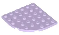 Lavender Plate, Round Corner 6 x 6