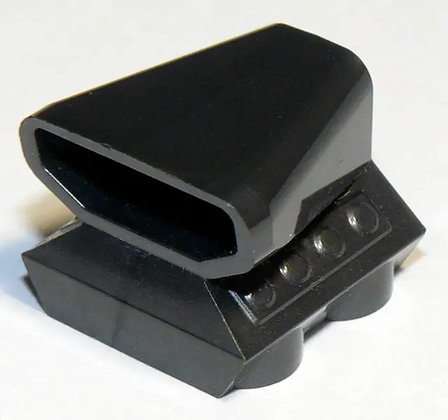 Pearl Dark Gray Vehicle, Air Scoop Engine Top 2 x 2