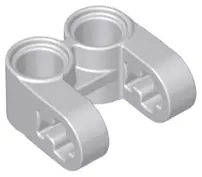 Light Bluish Gray Technic, Axle and Pin Connector Perpendicular Double Split