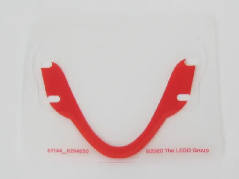 Plastic Windscreen with Red Border Pattern