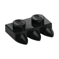 1X2 PLATE WITH 3 TEETH