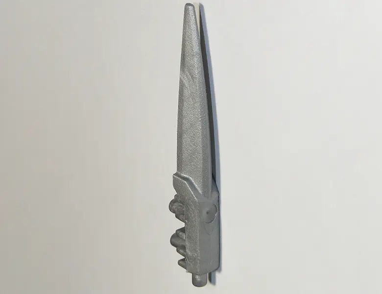 Flat Silver Hero Factory Weapon, Blade Long - Flexible Rubber