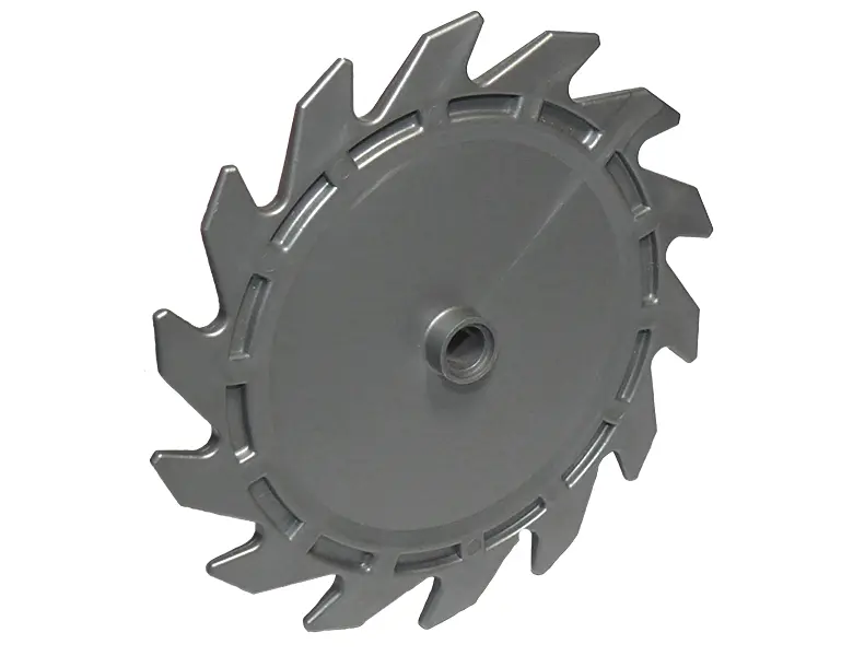 Flat Silver Technic Circular Saw Blade 9 x 9 with Pin Hole and Teeth in Same Direction