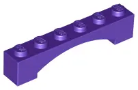 Dark Purple Arch 1 x 6 Raised Arch