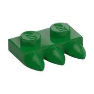 1X2 PLATE WITH 3 TEETH