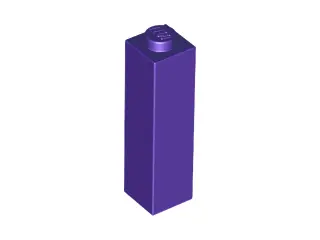 Dark Purple Brick 1 x 1 x 3