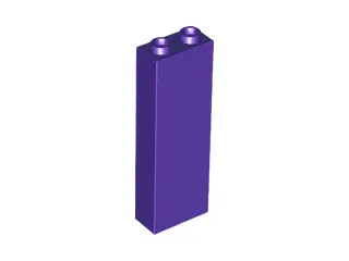 Dark Purple Brick 1 x 2 x 5