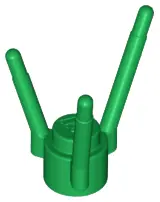 Green Plant Flower Stem with Stud and 3 Stems