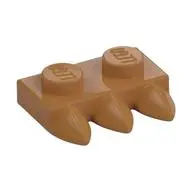 1X2 PLATE WITH 3 TEETH